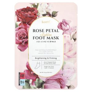 מסכת כף רגל סאטן - Koelf Rose Petal - זוג