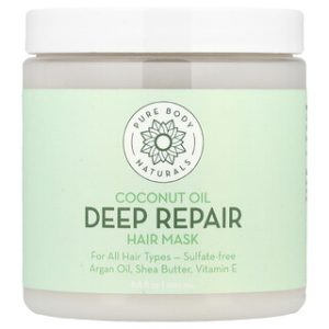 מסכת שיער לשיקום עמוק שמן קוקוס - Pure Body Naturals
