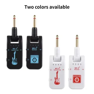 מערכת אלחוטית לגיטרה - משדר וקולט נטען 2.4G