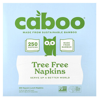 מפיות במבוק Caboo - 250 מפיות נייר טבעיות