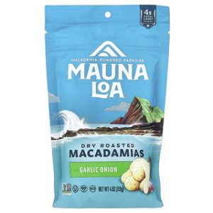 מקאדמיה Mauna Loa קלוי יבש-שום ובצל - 113 גרם