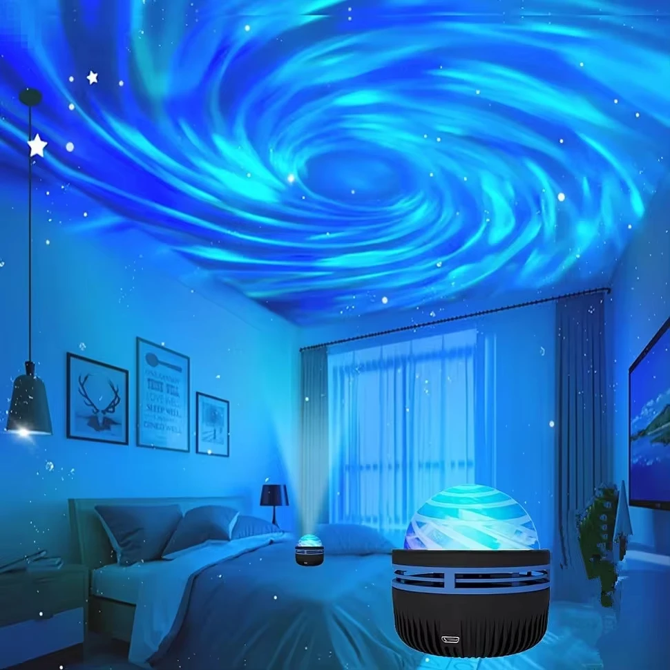 מקרן גלקסי LED- אורות לילה צבעוניים לחדר שינה