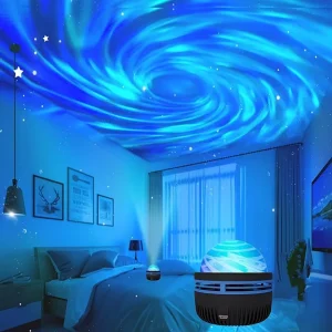 מקרן גלקסי LED - מנורת לילה לחדר שינה וילדים