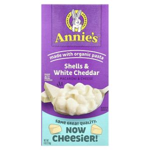 מקרני וגבינה - Annie's Shells וצ'דר לבן - 170 גרם