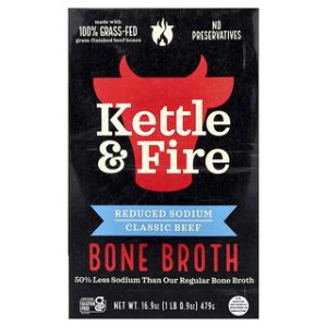 מרק עצם בקר קלאסי דל נתרן - Kettle & Fire 479g