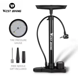 משאבת אופניים ניידת WEST BIKING 160PSI - נירוסטה
