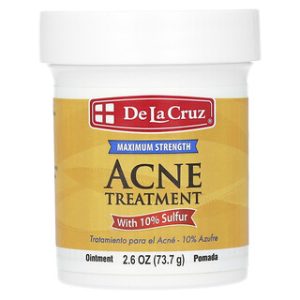 משחה לטיפול באקנה עם גופרית 10% - De La Cruz