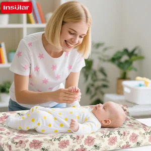 משטח החתלה לתינוק כותנה - רב שימושי מצויר 1-3Y