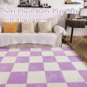 משטח משחק לתינוקות סופט פלאש - 12 חלקים