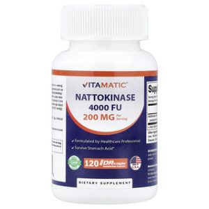 נאטוקינאז Vitamatic - 120 כמוסות להגנה על כלי דם