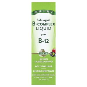 נוזל B-קומפלקס עם B12 - טעם ברי - Nature's Truth