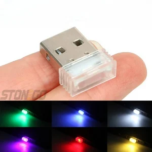 נורות אווירה מיני USB לרכב - תאורה רומנטית ודקורטיבית