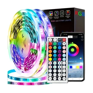 נורות לד לחדר - פס לד RGB עם שלט - קישוט מושלם