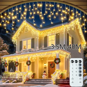 נורות קרח LED - גרילנדת קישוט לחצר ואירועים