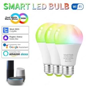 נורת LED חכמה WiFi 15W - E27 RGB ניתנת לעמעום