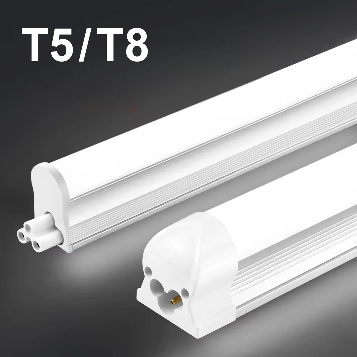נורת לד אלומיניום T5,T8 - 50 ס"מ , 15W,25W תאורה