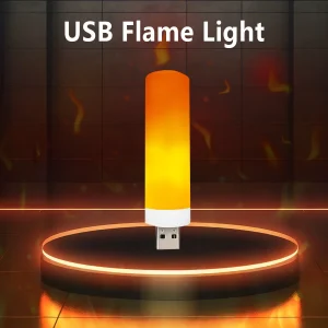 נורת להבה LED USB- אווירה מהפנטת לבית ולגינה