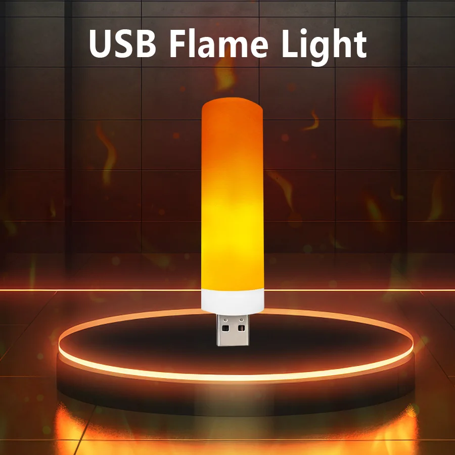 נורת להבה LED USB- אווירה מהפנטת לבית ולגינה