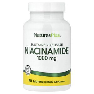 ניאצינמיד Sustained Release 1000 מ"ג - 90 טבליות NaturesPlus