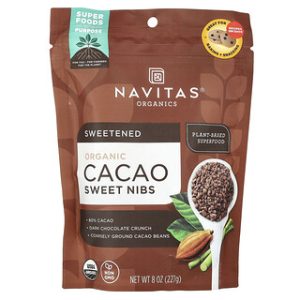 ניבס קקאו אורגניות - Navitas Organics - 227 גרם