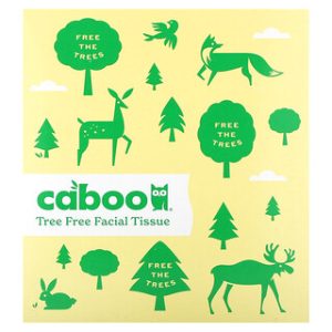 נייר טואלט לפנים Caboo - 60 ניירות נטולי עץ