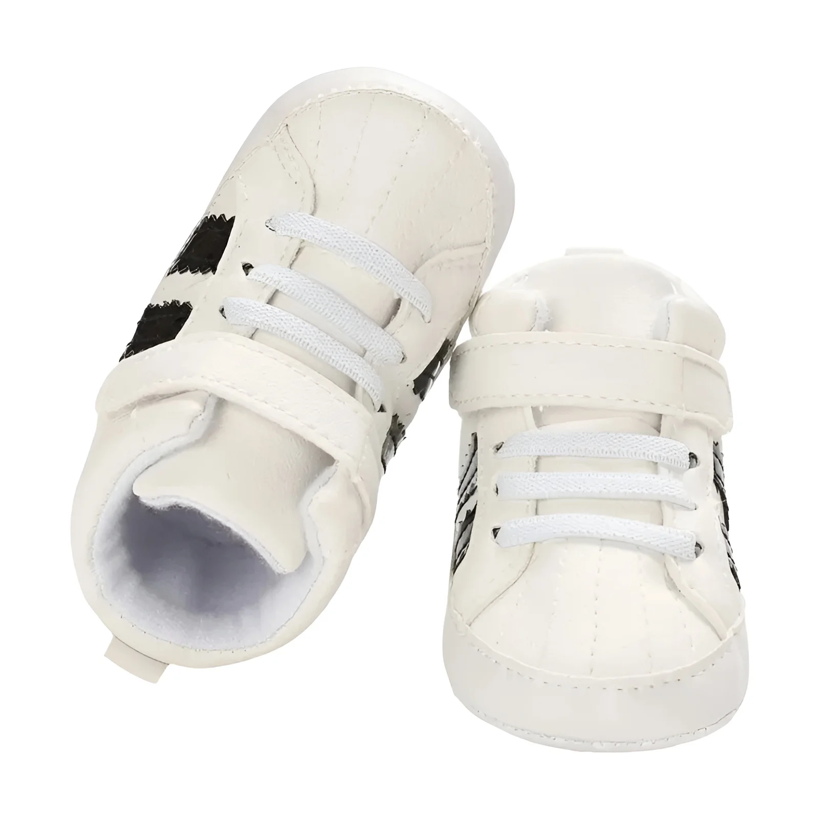 נעלי תינוקות Meckior-High Tops רכות נגד החלקה 0-18M