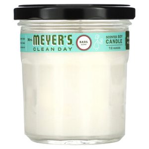 נר סויה ריחני בזיליקום Mrs. Meyer's - 204 גרם
