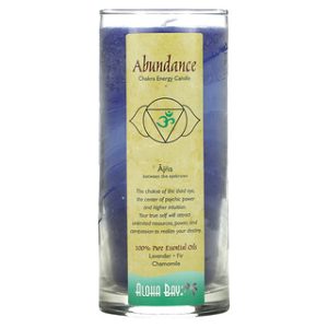 נר צ'אקרת אינדיגו Aloha Bay - שפע 11oz - ריחני