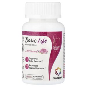נרות חומצת בורית NutraBlast - 30 נרות לנרתיק 600 מ"ג