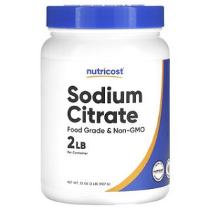 נתרן ציטראט Nutricost 907 גרם - להקלה על כאבי שרירים