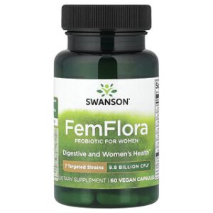 סוואנסון FemFlora פרוביוטיקה לנשים - 60 כמוסות טבעוניות