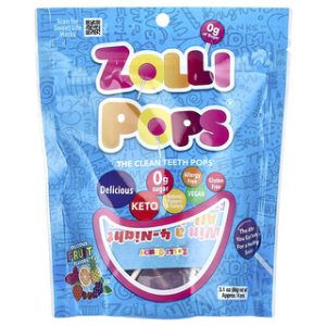 סוכריות Zollipops - סוכריות טעימות לשיניים נקיות - 14 יח'