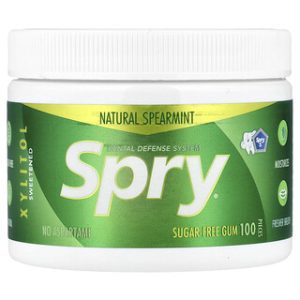 סוכריות ללא סוכר Xlear Spry - נענע מנטה טבעית 100 יח'