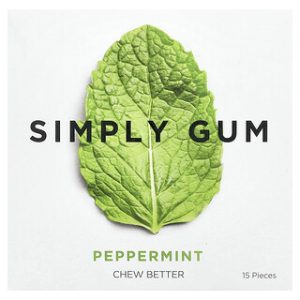 סוכריות לעיסה Simply Gum מנטה - 15 יחידות