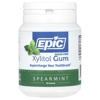 סוכריות לעיסה קסילוטיול - ספירמינט , 50 יח' Epic Dental