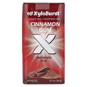 סוכריות לעיסה קסיליטול - קינמון - 24 יח׳ Xyloburst