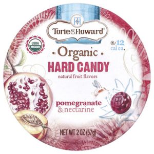 סוכריות קשות אורגניות רימון-אפרסק Torie & Howard