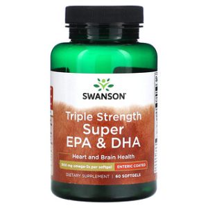 סופר EPA & DHA חזק - Swanson 900 מ"ג - 60 כמוסות