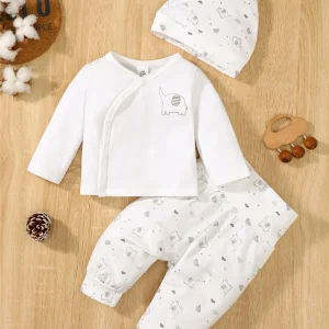 סט בגדי תינוקות אלפנט - 3 חלקים - 0-9 חודשים