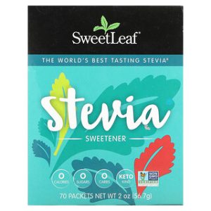 סטיביה SweetLeaf - ממתיק סטיביה 70 שקיקים - טבעי