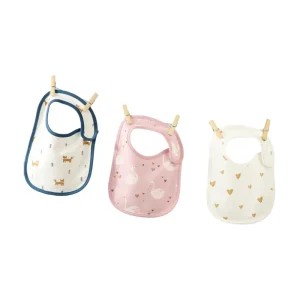 סינרים לתינוקות כותנה 3 שכבות - סופג ורך