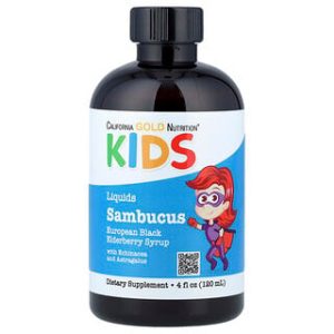 סירופ סמבוק לילדים - California Gold Nutrition