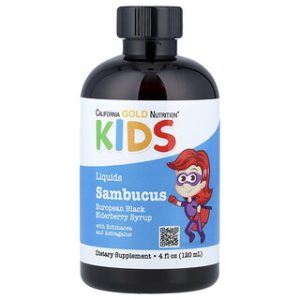 סירופ סמבוק לילדים - California Gold Nutrition