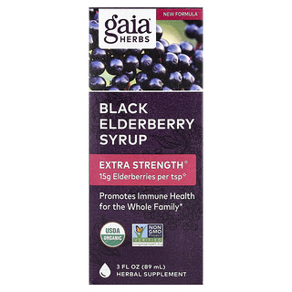 סירופ סמבוק שחור Gaia Herbs - 89 מ"ל - בריאות