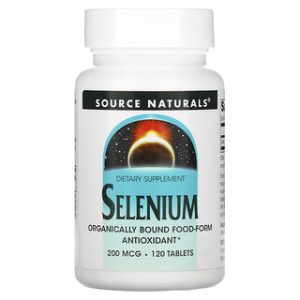 סלניום 200 מק"ג - Source Naturals - 120 טבליות