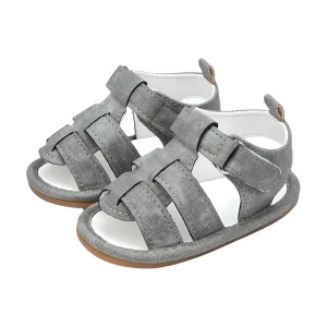 סנדלי תינוקות Meckior אפורים - נעלי קיץ לתינוק