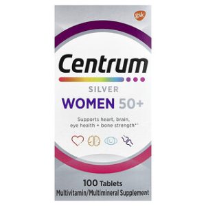 סנטרום סילבר נשים 50+ - מולטי ויטמין 100 טבליות
