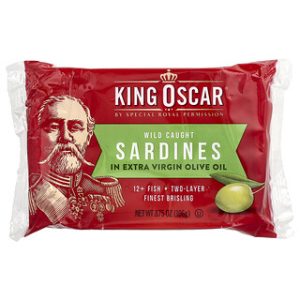 סרדינים בשמן זית כתית מעולה - King Oscar, 106 גרם