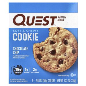 עוגיות חלבון Quest - צ'יפס שוקולד - 4 יחידות