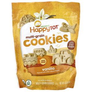 עוגיות מולטי גרין וניל Happy Tot - מגיל 2+ - 125 גרם